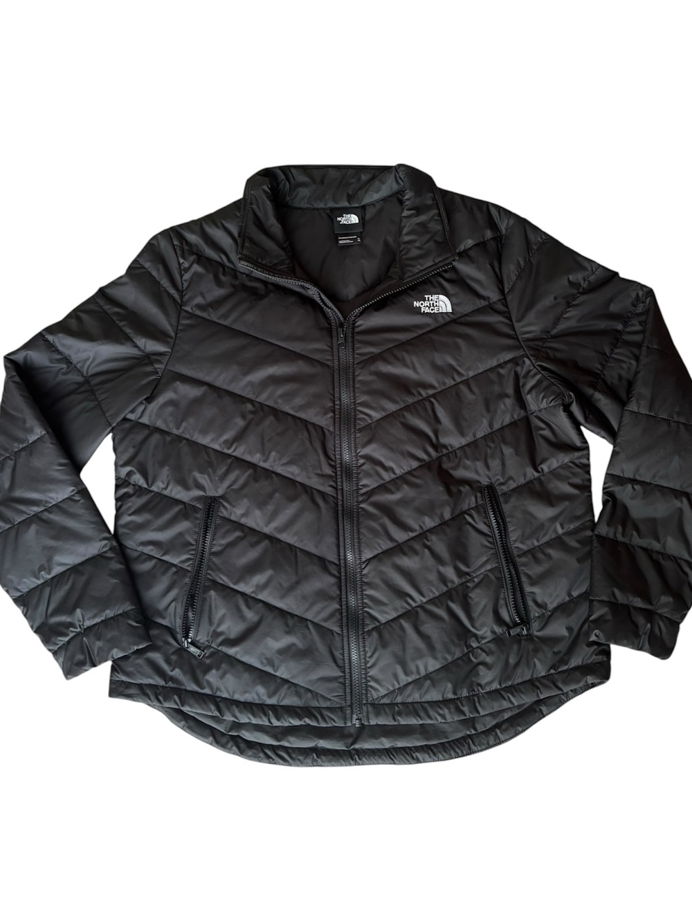 The North Face Women's Black Chevron Quilted Puffer Jacket Size XL